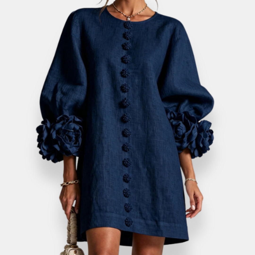 Fleur | Raised Floral Dress