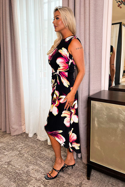 Louna | Ruched Floral Dress