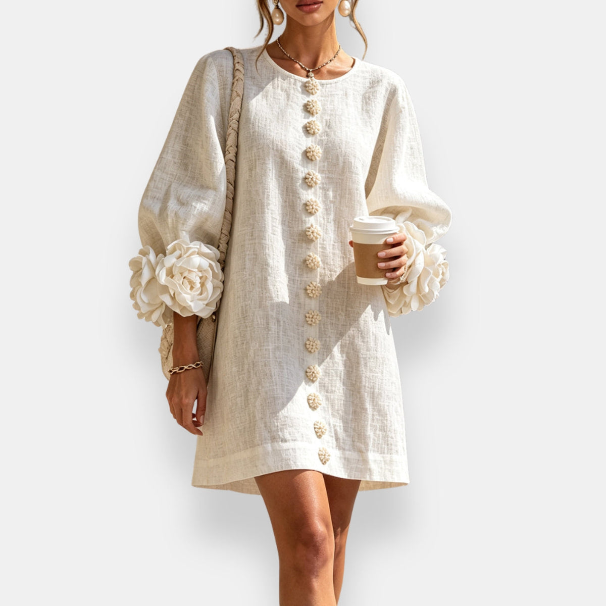 Fleur | Raised Floral Dress