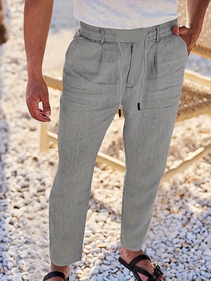 Nichols | Wide-Leg Linen Pants