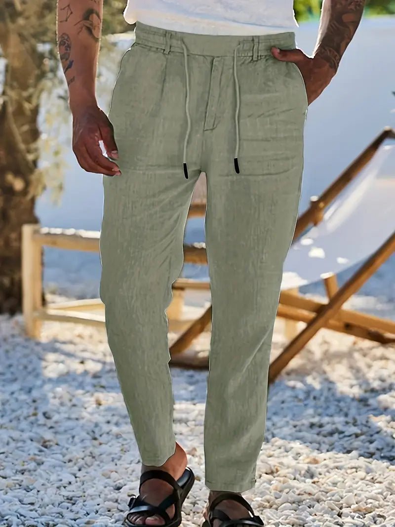 Nichols | Wide-Leg Linen Pants