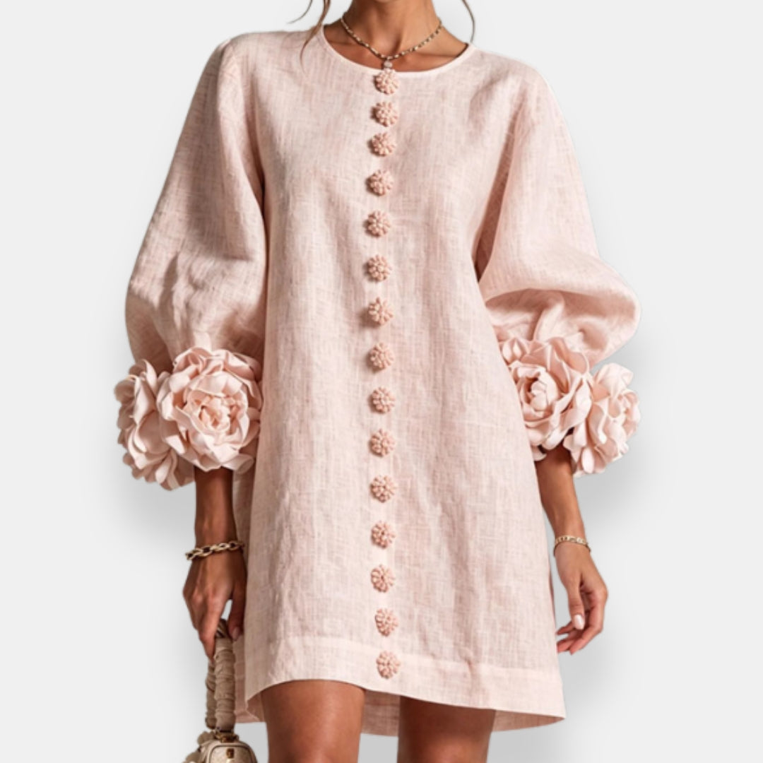 Fleur | Raised Floral Dress
