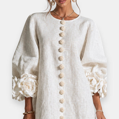 Fleur | Raised Floral Dress