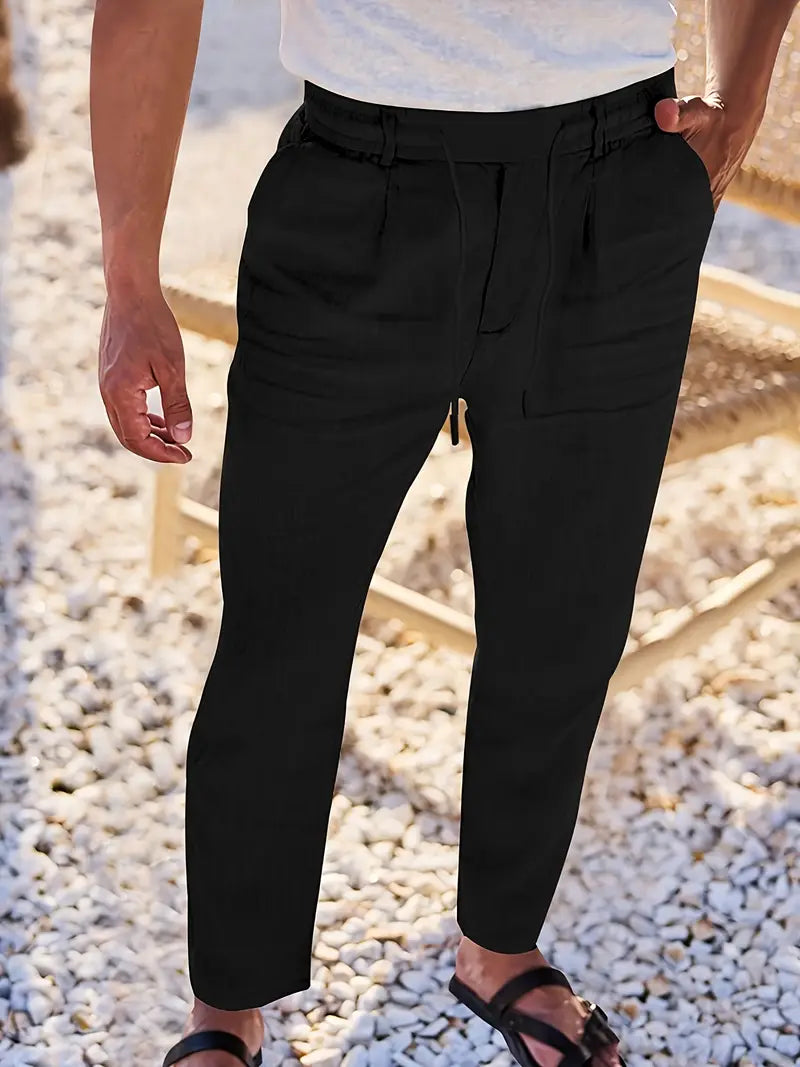Nichols | Wide-Leg Linen Pants