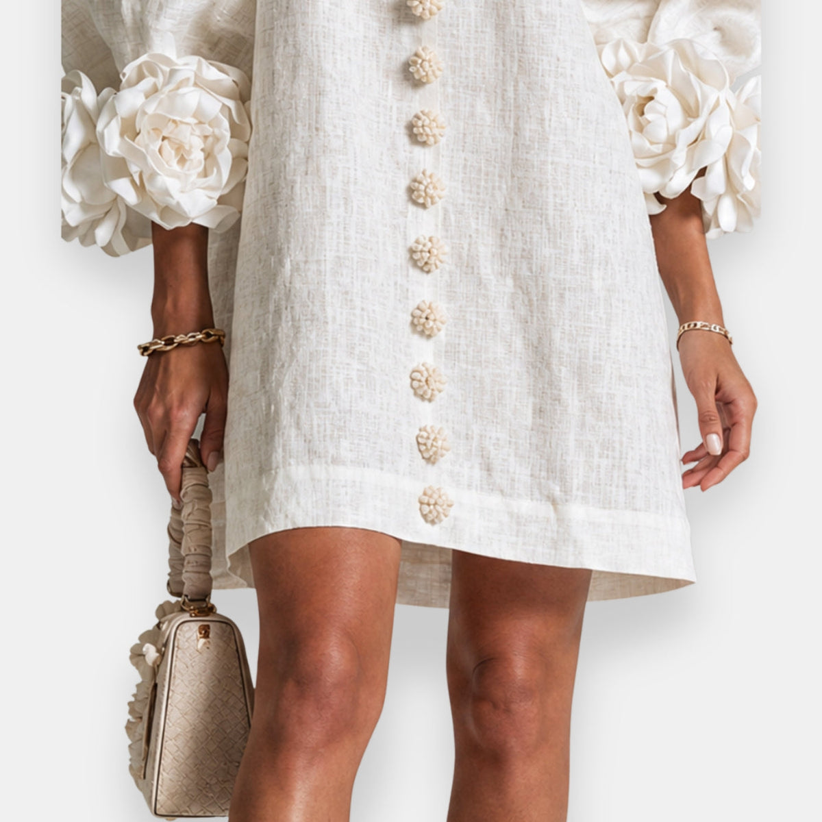 Fleur | Raised Floral Dress