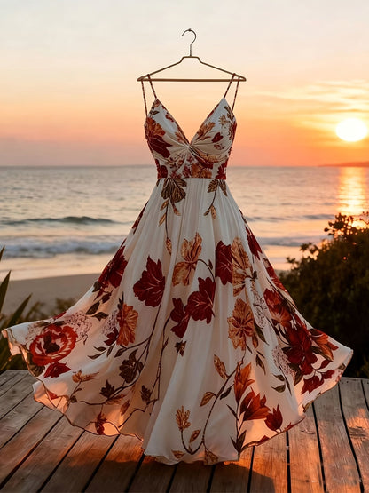Tummy-Hiding Floral Dress