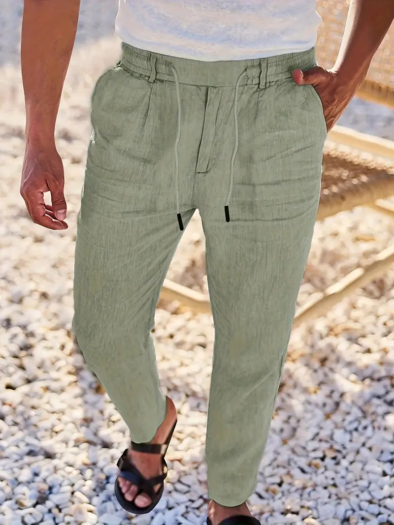 Nichols | Wide-Leg Linen Pants