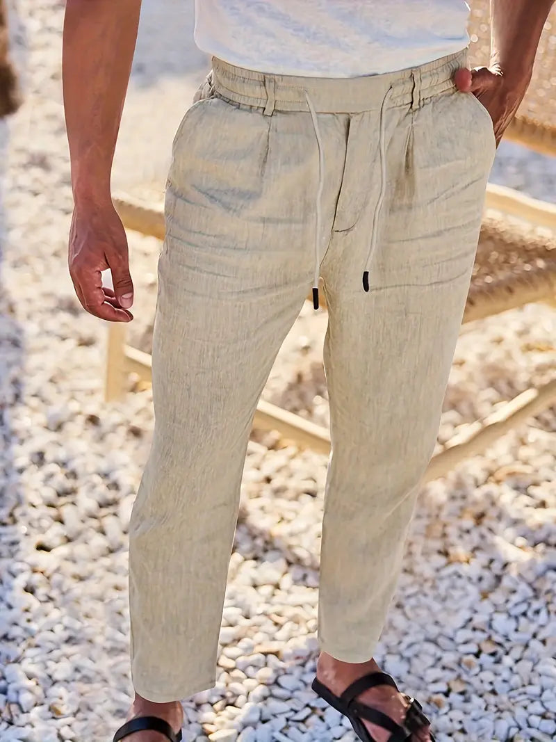 Nichols | Wide-Leg Linen Pants