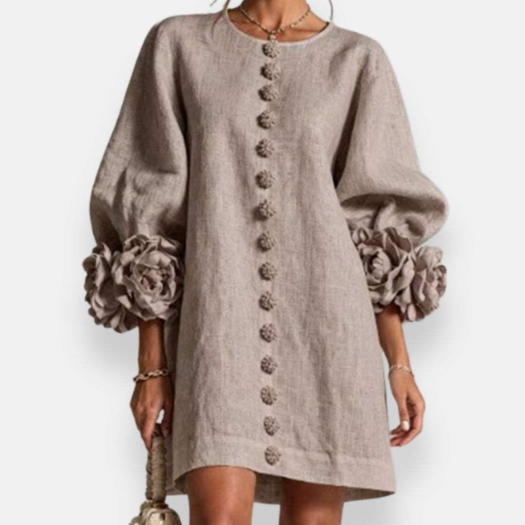 Fleur | Raised Floral Dress