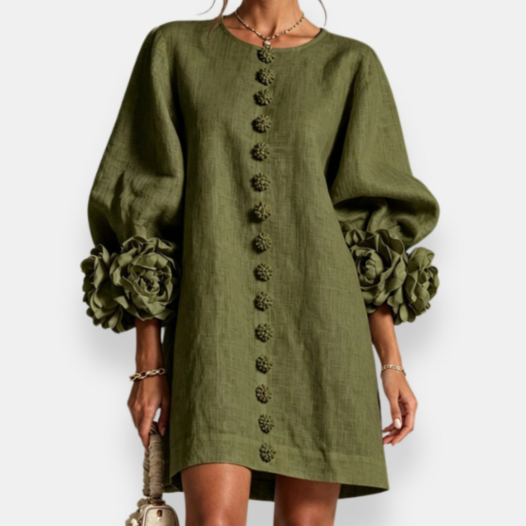 Fleur | Raised Floral Dress