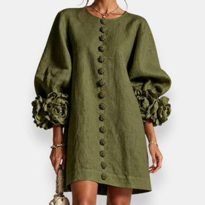 Fleur | Raised Floral Dress