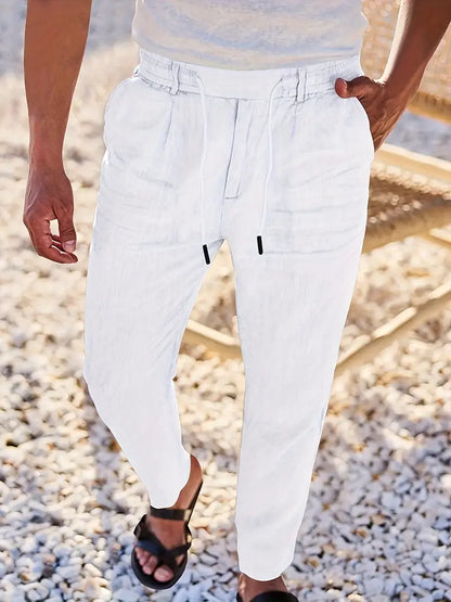 Nichols | Wide-Leg Linen Pants