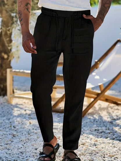 Nichols | Wide-Leg Linen Pants