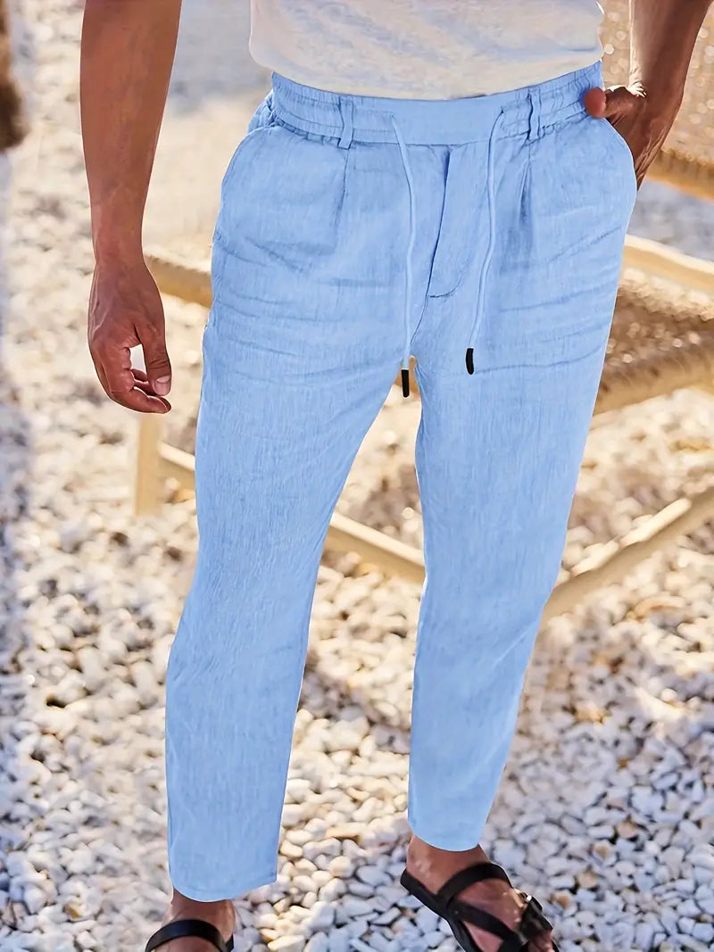 Nichols | Wide-Leg Linen Pants