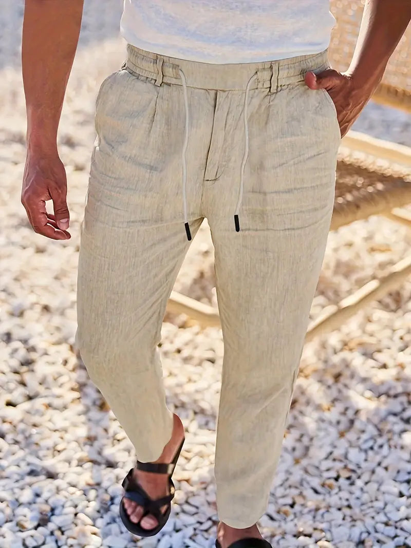 Nichols | Wide-Leg Linen Pants