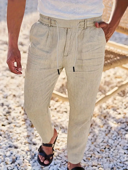 Nichols | Wide-Leg Linen Pants