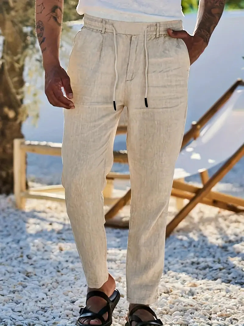 Nichols | Wide-Leg Linen Pants