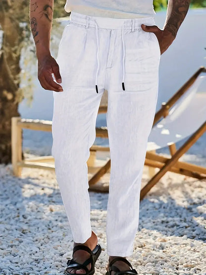Nichols | Wide-Leg Linen Pants