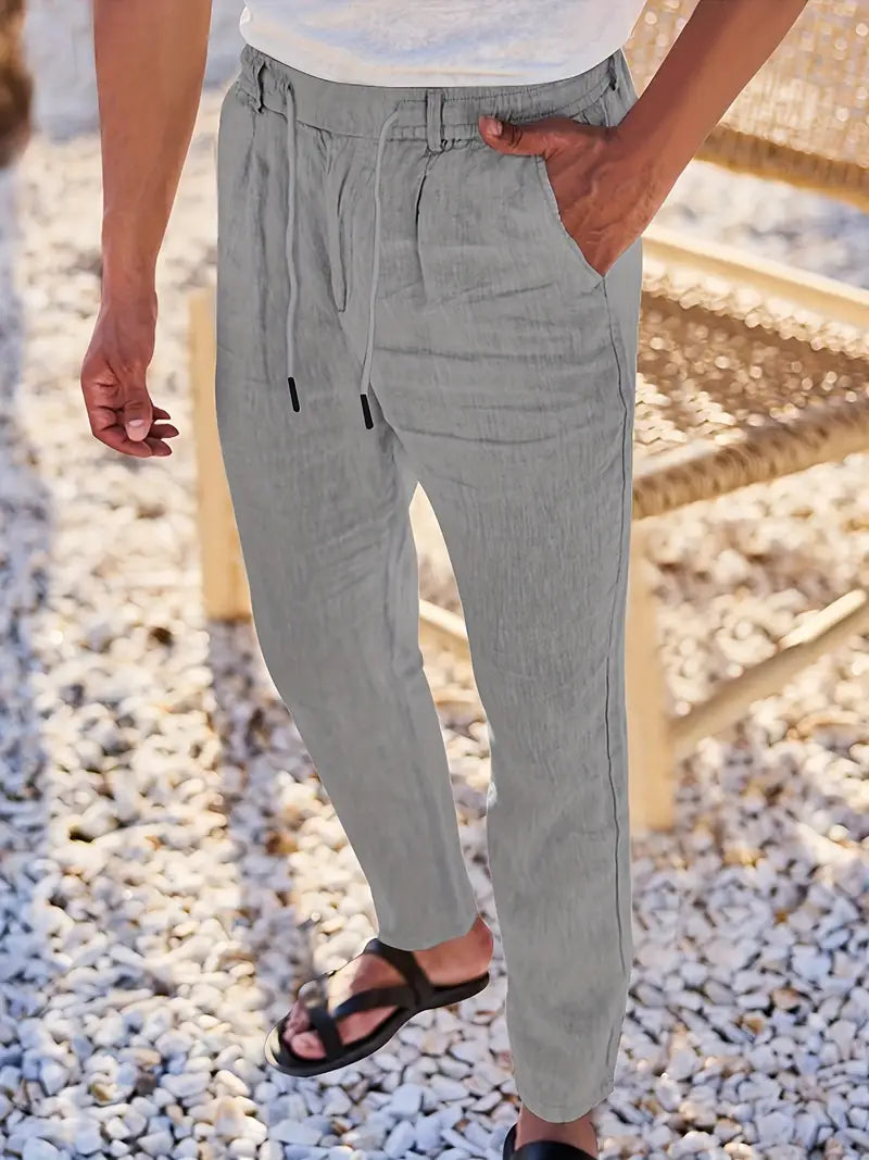 Nichols | Wide-Leg Linen Pants