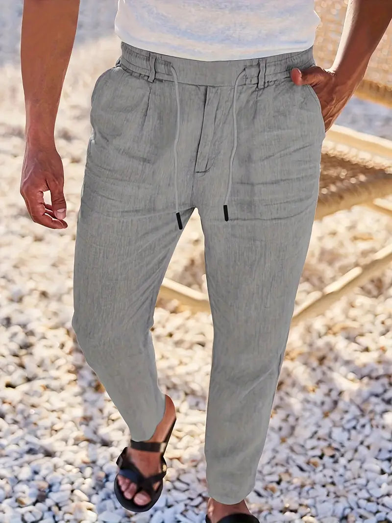 Nichols | Wide-Leg Linen Pants