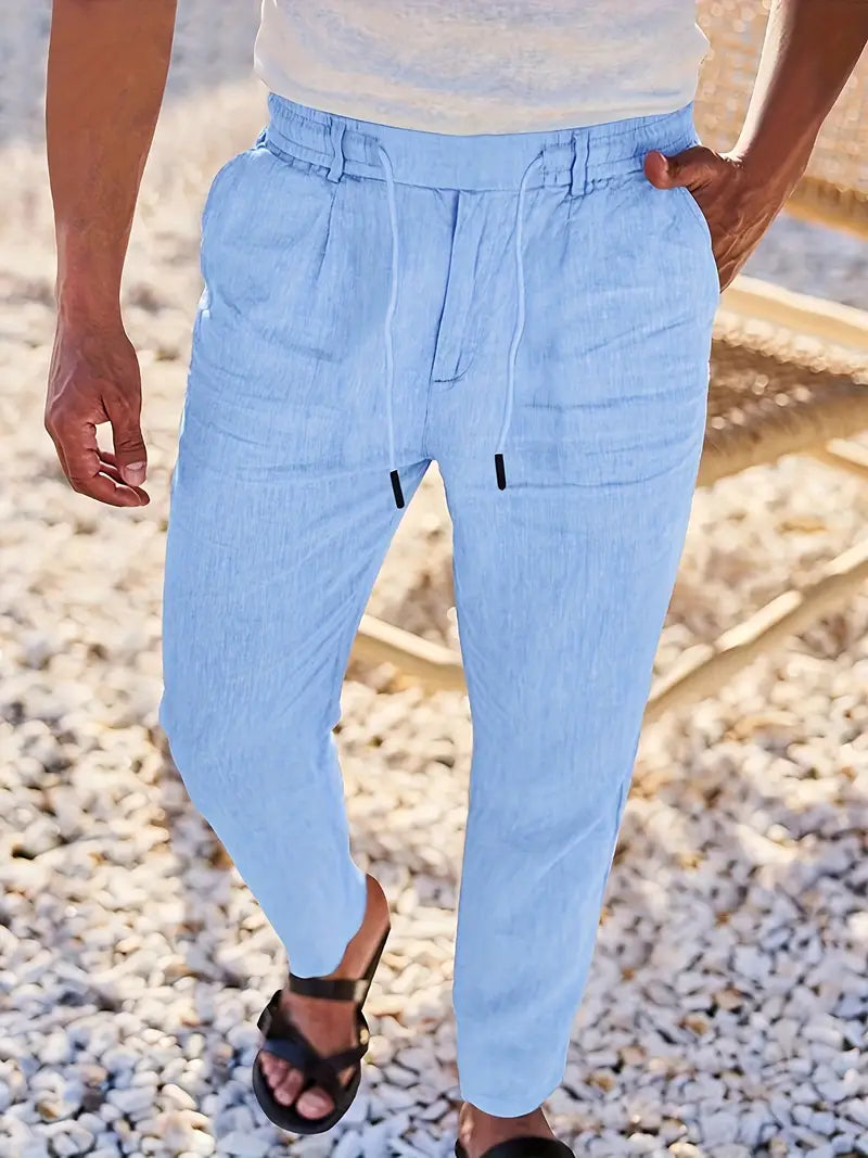 Nichols | Wide-Leg Linen Pants