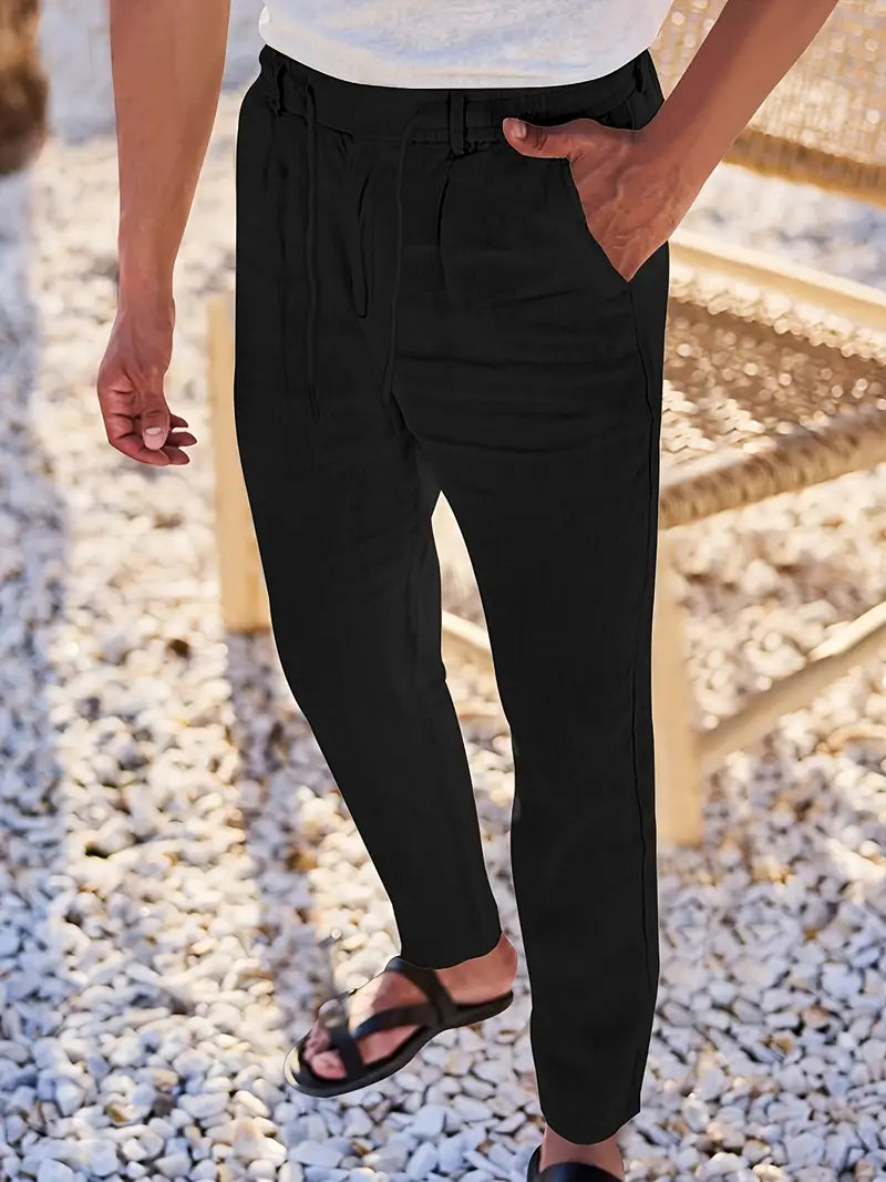 Nichols | Wide-Leg Linen Pants