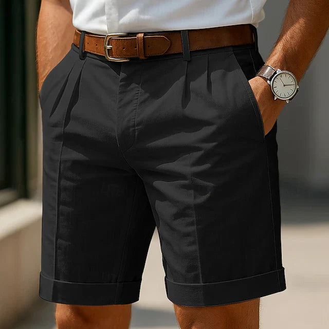 Laurent | Pleated Shorts