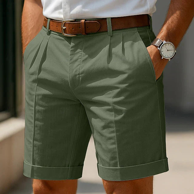 Laurent | Pleated Shorts
