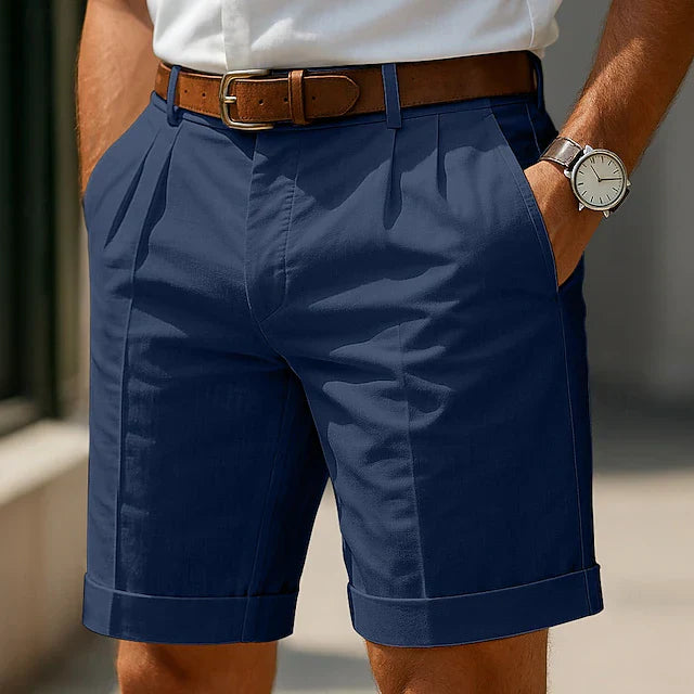 Laurent | Pleated Shorts